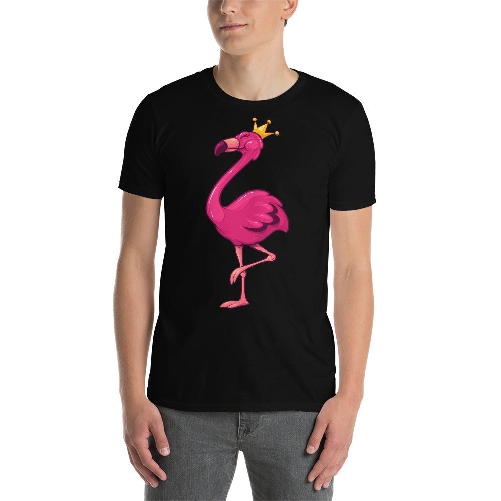 Black The Popular Flamingo T-Shirt